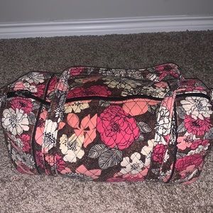 Vera Bradley quilted duffel bag, pink